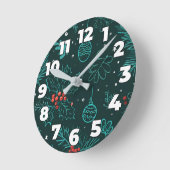 Kerstmotief Vervang door je afbeelding Ronde Klok (Hoek)