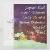 Kerstmotief voor winters winters wonderland (Voorkant / Achterkant)
