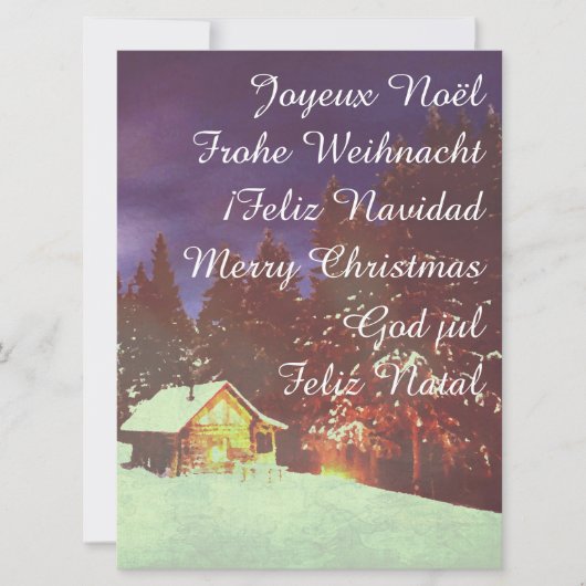 Kerstmotief voor winters winters wonderland (Voorkant)