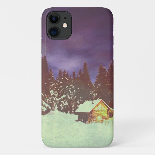 Kerstmotief voor winters wintersparadijs Case-Mate iPhone case (Achterkant)
