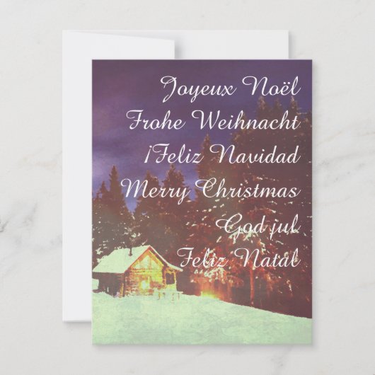Kerstmotief voor winters wonderland (Voorkant)