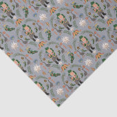 Kerstmotieven Belsnickel en Pennsylvania Tissuepapier (Detail)