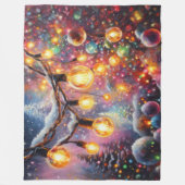 Kerstmotieven harde pastel tekening Vakantie Fleece Deken (Voorkant)