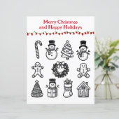 Kerstmotieven Kleurplaat voor Kinderen (Staand voorkant)