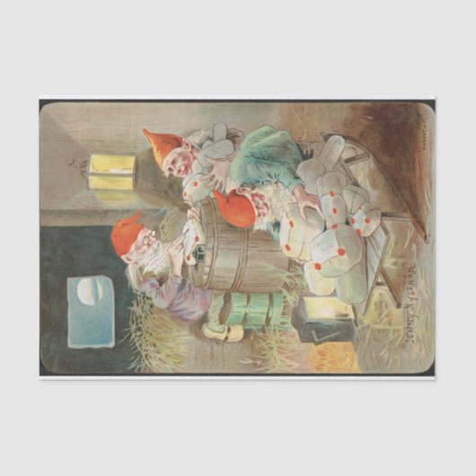 KerstMotif van Jenny Nystrom Tissuepapier (Voorkant)