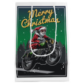 Kerstmotor — Kerstmis — Kerstman | FEESTDAGEN Medium Cadeauzakje (Achterkant)