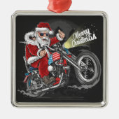 Kerstmotor Metalen Ornament (Voorkant)