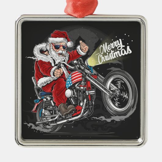 Kerstmotor Metalen Ornament (Voorkant)