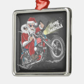 Kerstmotor Metalen Ornament (Links)