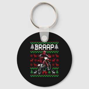 Kerstmotor Motocross Braap Dirt Bike Sleutelhanger