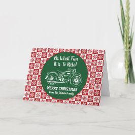 Kerstmotor Oh, wat een flauw Snowflake Kaart