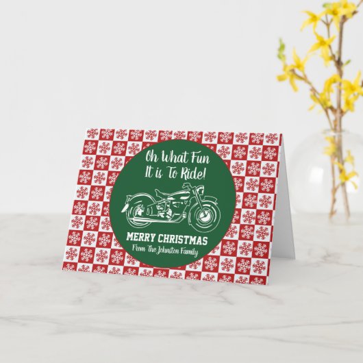 Kerstmotor Oh, wat een flauw Snowflake Kaart (Gele Bloem)