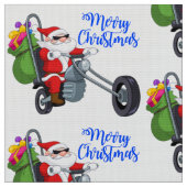 kerstmotor santa stof (Close Up)