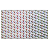 kerstmotor santa stof (Yard (91,4 cm))