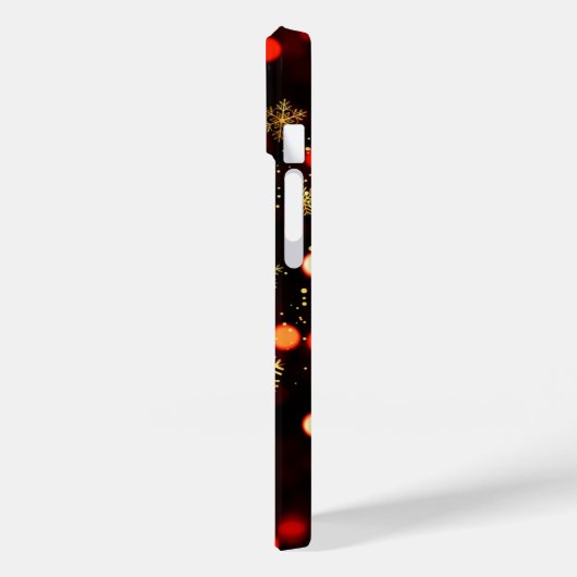 kerstmousserende keh-lammeren Wintersnowflakes Case-Mate iPhone Case (Achterkant / Links)