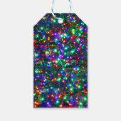 kerstmousserende sterren cadeaulabel (Voorkant)