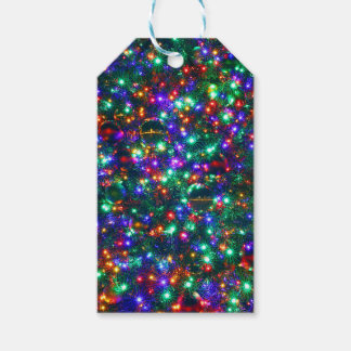 kerstmousserende sterren cadeaulabel