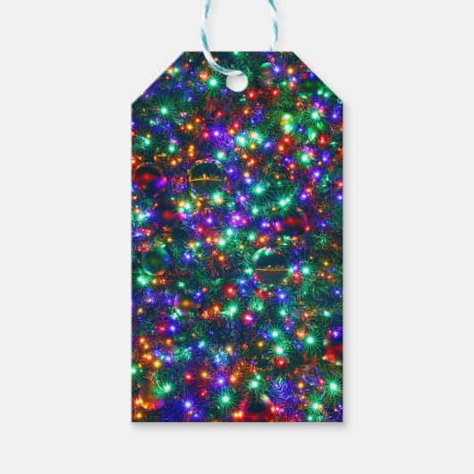 kerstmousserende sterren cadeaulabel (Voorkant)