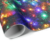 kerstmousserende sterren cadeaupapier (Rol Hoek)