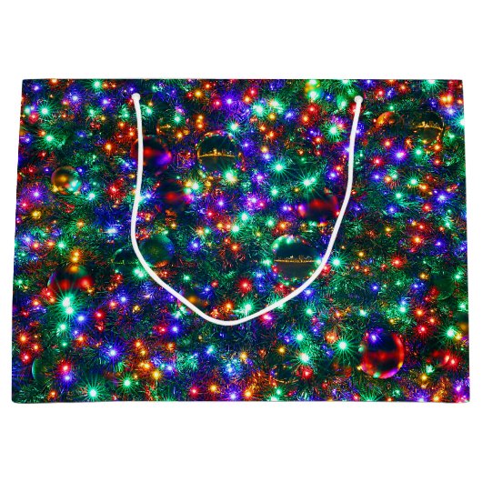 kerstmousserende sterren groot cadeauzakje (Voorkant)