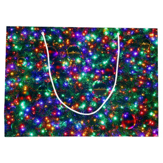 kerstmousserende sterren groot cadeauzakje (Achterkant)