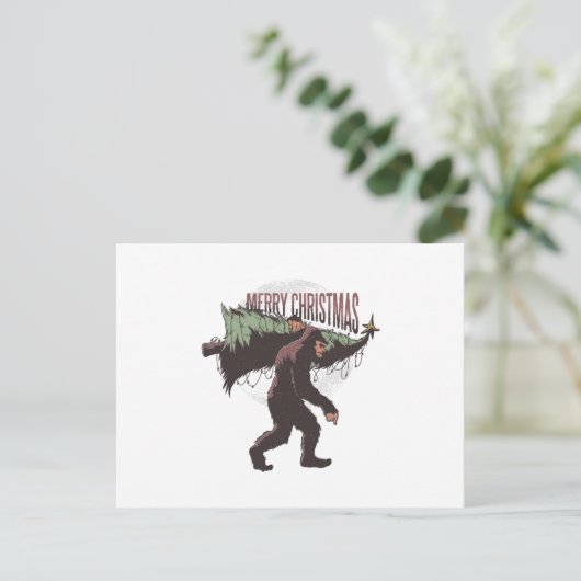 kerstmug briefkaart (Staand voorkant)