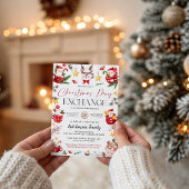 Kerstmug Cadeau Uitwisseling Feest Uitnodiging