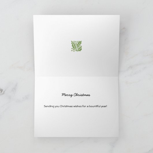 kerstmug feestdagen kaart (Binnen)