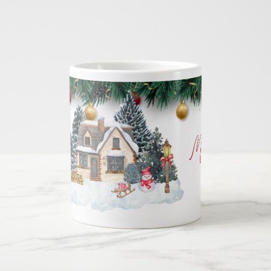 Kerstmug Grote Koffiekop (Voorkant)