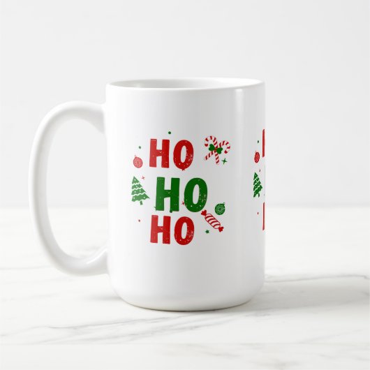 Kerstmug Ho Ho Ho Koffiemok (Links)