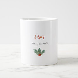 Kerstmug 'Jezus Hoop van de Wereld' Grote Koffiekop