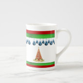 Kerstmug, Kerstboom Porselein Kop (Rechts)