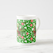 Kerstmug, Kerstkaars Porselein Kop (Voorkant rechts)