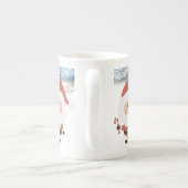 Kerstmug, Kerstman Porselein Kop (Achterkant)