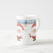 Kerstmug, Kerstman Porselein Kop (Voorkant rechts)