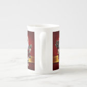 Kerstmug, Kerstman Porselein Kop (Achterkant)