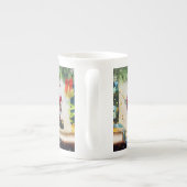 Kerstmug, Kerstman Porselein Kop (Achterkant)