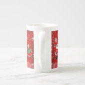 Kerstmug, Kerstman Porselein Kop (Achterkant)