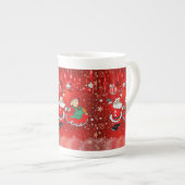 Kerstmug, Kerstman Porselein Kop (Voorkant rechts)