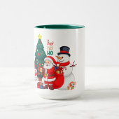 Kerstmug - Kerstman, Rendier & Sneeuwman Mok (Midden)