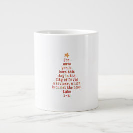 Kerstmug Luk 2:11 Grote Koffiekop