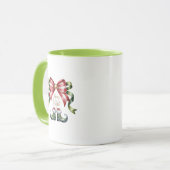 Kerstmug Merry & Bright • Snoeprode Elfen Schoen Mok (Voorkant links)