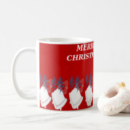 Kerstmug "Merry Christmas" – Elegante typografie Koffiemok