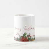 Kerstmug met bloemrand koffiemok (Center)
