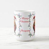 Kerstmug met Cute Papegaai Koffiemok (Center)
