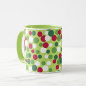 Kerstmug met feestelijke decoratie mok (Voorkant links)