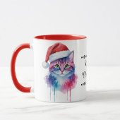 Kerstmug met feestelijke decoratie mok (Links)