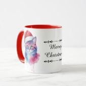 Kerstmug met feestelijke decoratie mok (Voorkant links)