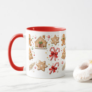 Kerstmug met gemberkoek mok