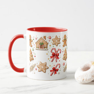 Kerstmug met gemberkoek mok